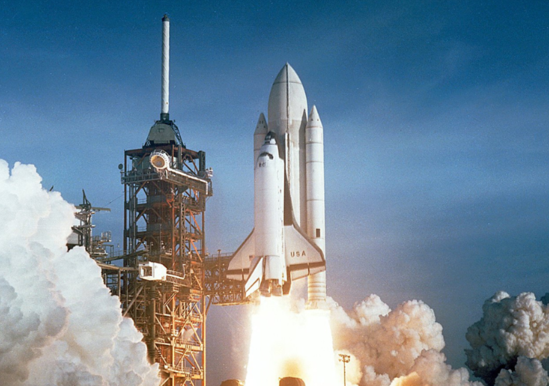 1986 - Space shuttle Challenger blasted off